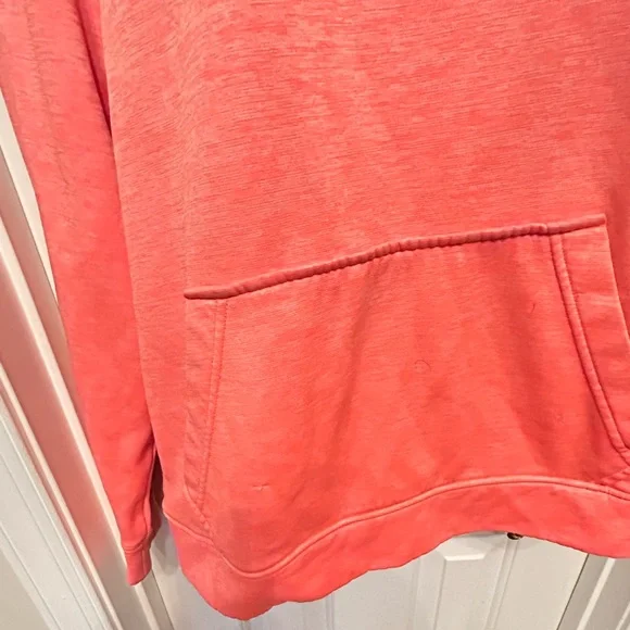 Under Armour Woman's Sweatshirt Small Bright Orange Graphic Hoodie Pullover - Picture 3 of 10